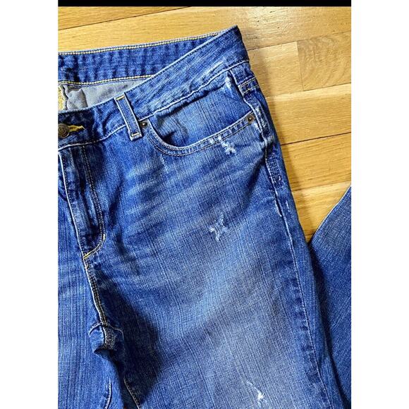 Michael Kors Distressed Boyfriend Jeans Women's Size 12‎ - Picture 5 of 9